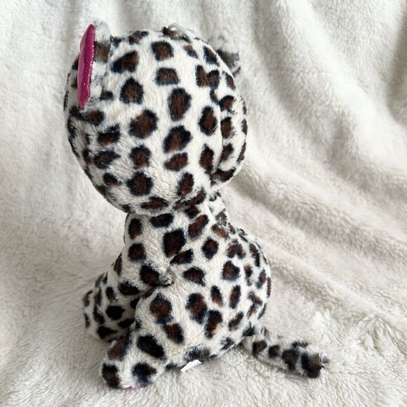 Scent Stations Big Sparkle Eye Pink Leopard Cat 9” Plush Toy - Picture 3 of 5